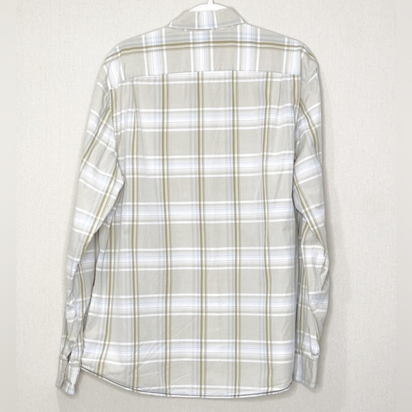 Lacoste Button Down Shirt Slim Fit Plaid Size 42 - Picture 2 of 7